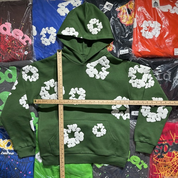 Denim Tears The Cotton Wreath Hoodie ‘Green’ - Picture 2 of 8